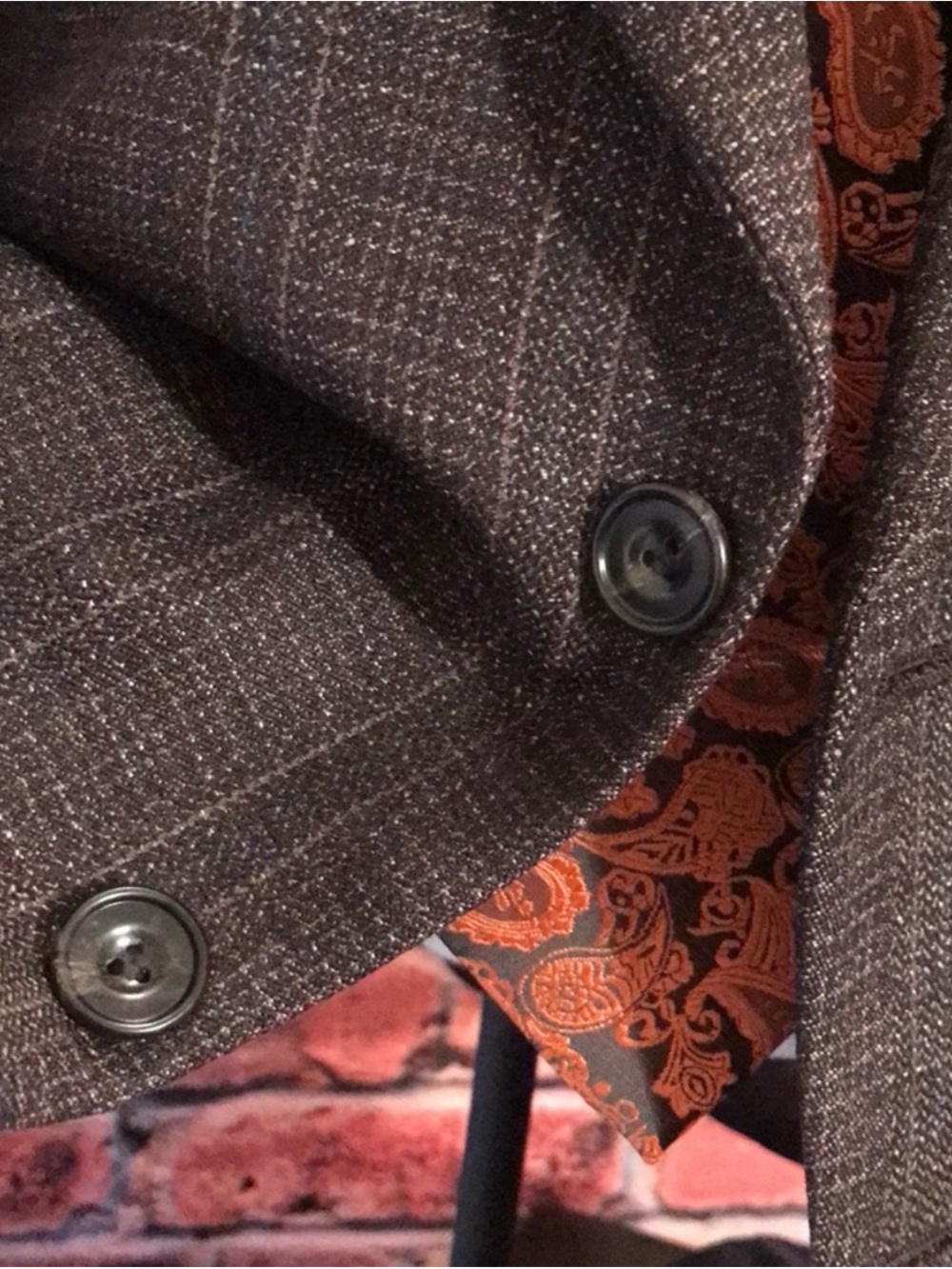 Vintage Louis Roth 46S Sport Coat Brown Blue Wool Blazer Tapered Fit Exc Cond! - Picture 6 of 13